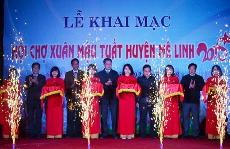 Huyện Mê Linh khai mạc Hội chợ Xuân Mậu Tuất năm 2018